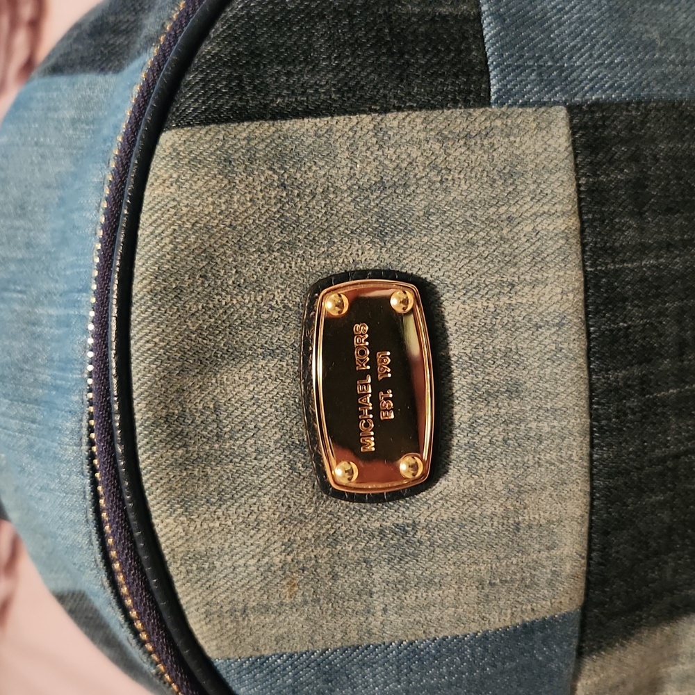 Micheal Kors Patchwork Denim Backpack - image 2